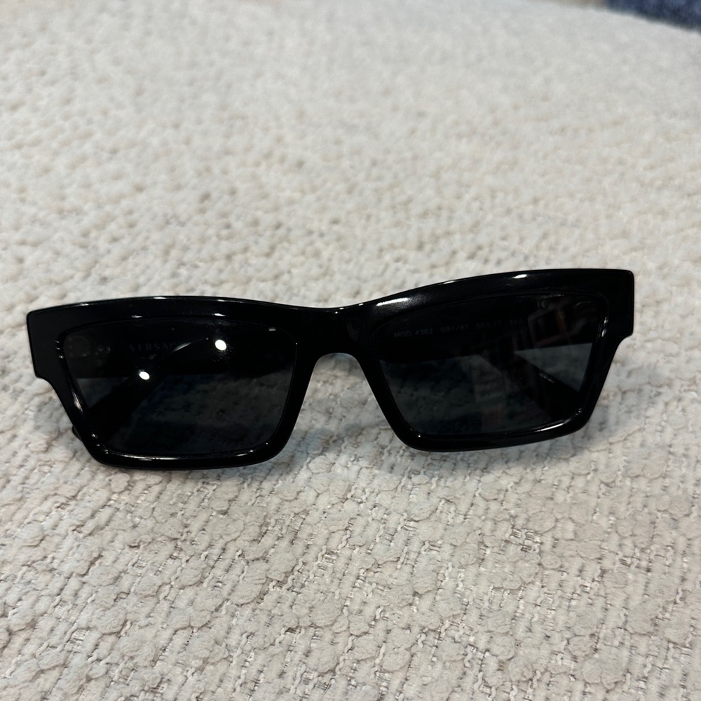 Black Rectangular Versace Sunglasses